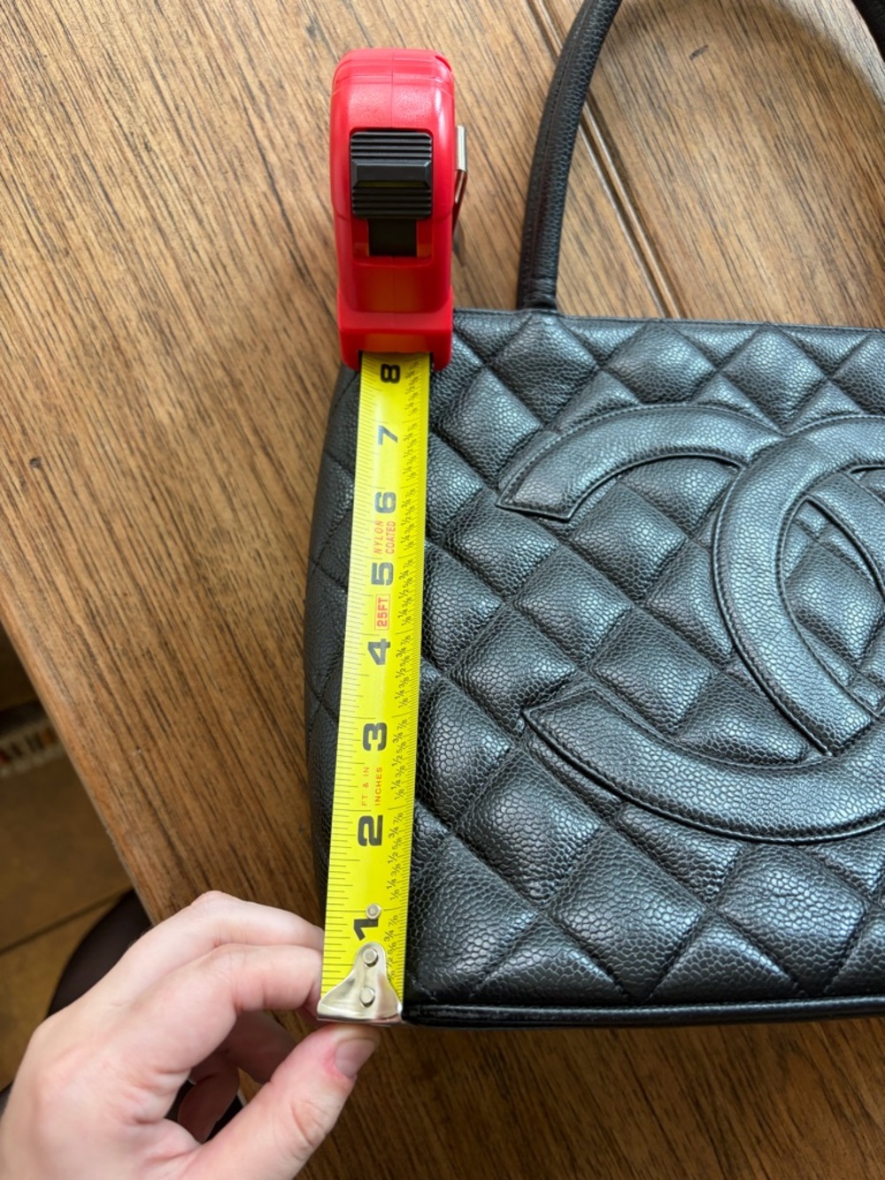 CHANEL Black Quilted CC Top-Handle Tote - Picture 6 of 10